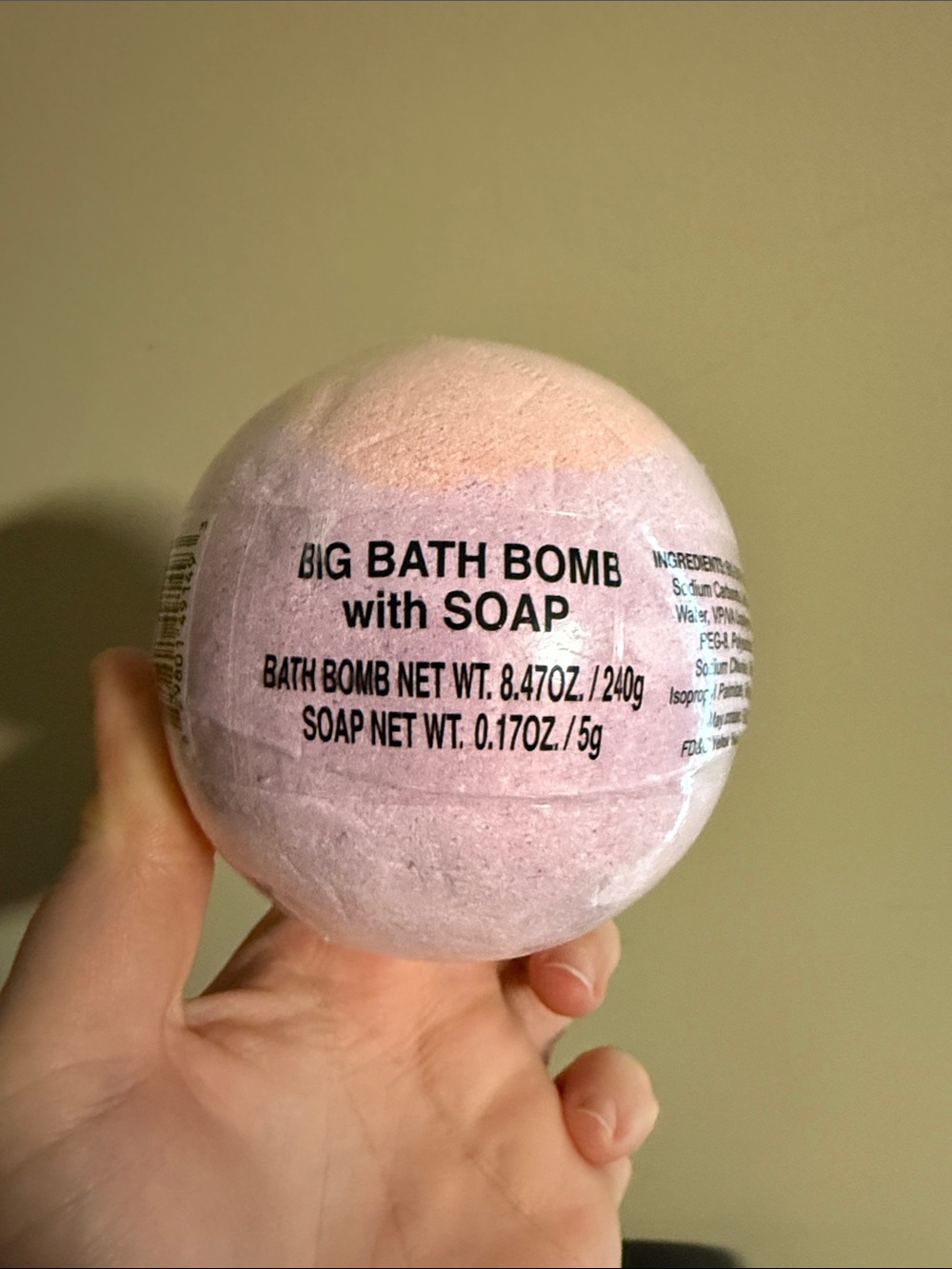 Big Bath Bomb with Soap - Pink Bath & Body Bomb